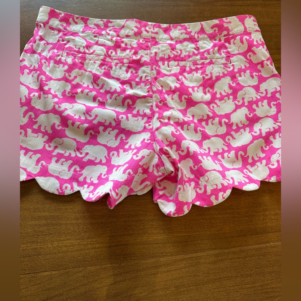 Lilly Pulitzer Pink Elephant Print Shorts - Picture 6 of 7